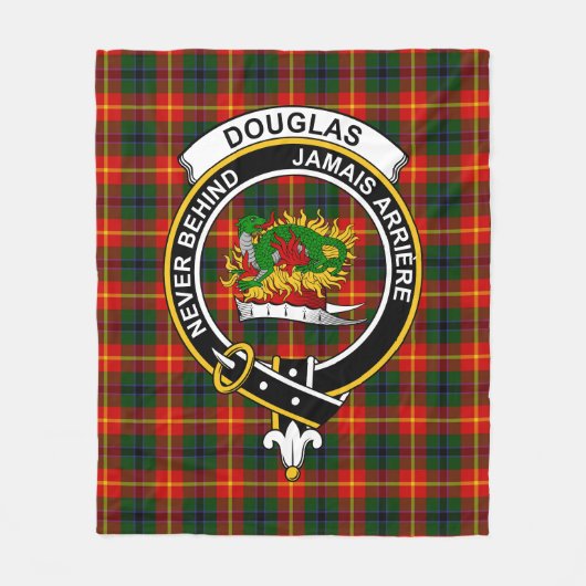 Clan Douglas van Roxburgh Tartan Pset Fleece Deken (Voorkant)