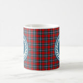 Clan Drummond Bright Red Tartan Monogram Koffiemok (Center)