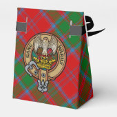Clan Drummond Crest over Tartan Bedankdoosjes (Achterkant)