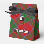 Clan Drummond Crest over Tartan Bedankdoosjes (Voorkant Zijde)
