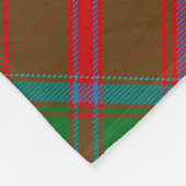 Clan Drummond Crest over Tartan Fleece Deken (Hoek)