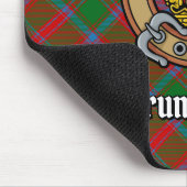 Clan Drummond Crest over Tartan Muismat (Hoek)