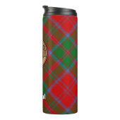 Clan Drummond Crest over Tartan Thermosbeker (Geroteerd rechts)