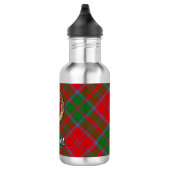 Clan Drummond Crest over Tartan Waterfles (Rechts)