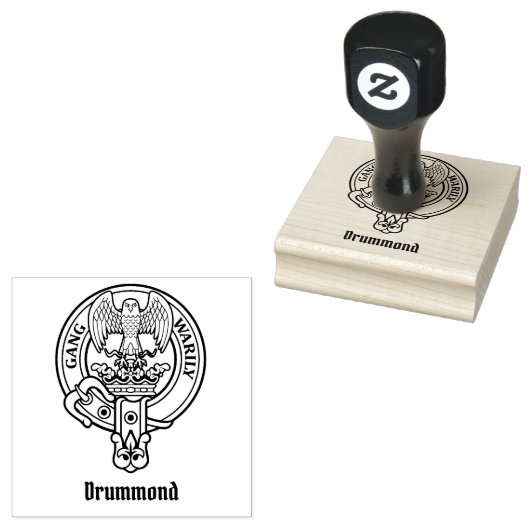 Clan Drummond Crest Rubber Stamp Rubberstempel (Gestempeld)