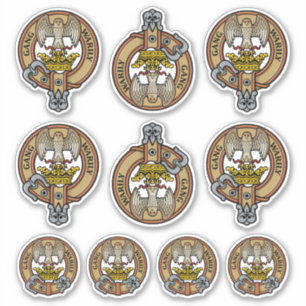 Clan Drummond Crest Sticker Set