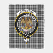 Clan Drummond Gray Tartan Pset Fleece Deken (Voorkant)
