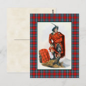 Clan Drummond  Illustratie Tartan Lijst Briefkaart (Voorkant / Achterkant)
