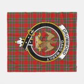 Clan Drummond Modern Tartan Pset Fleece Deken (Voorkant (Horizontaal))