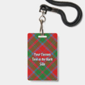 Clan Drummond Tartan Badge (Achterkant met lanyard)
