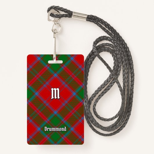 Clan Drummond Tartan Badge (Voorkant met draagriem)
