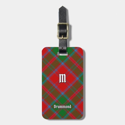 Clan Drummond Tartan Bagagelabel (Voorkant verticaal)