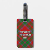 Clan Drummond Tartan Bagagelabel (Achterkant verticaal)