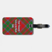 Clan Drummond Tartan Bagagelabel (Achterkant horizontaal)