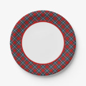 Clan Drummond Tartan Border Papieren Bordje (Voorkant)