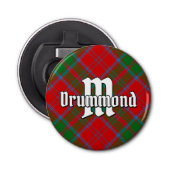 Clan Drummond Tartan flesopener Button Flesopener (Voorkant)