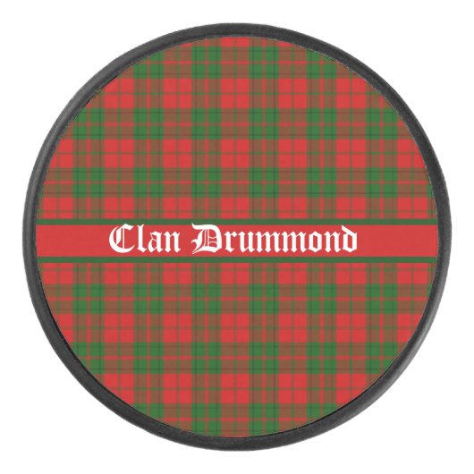 Clan Drummond Tartan Hockey Puck (Voorkant)