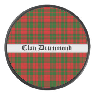 Clan Drummond Tartan Hockey Puck
