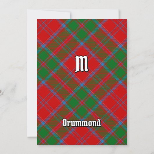 Clan Drummond Tartan Kaart (Voorkant)