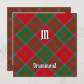 Clan Drummond Tartan Kaart (Voorkant / Achterkant)