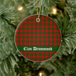 Clan Drummond Tartan Keramisch Ornament
