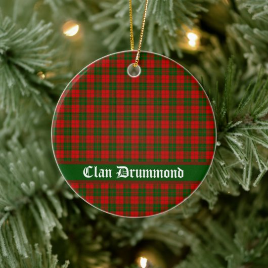Clan Drummond Tartan  Keramisch Ornament (Boom)