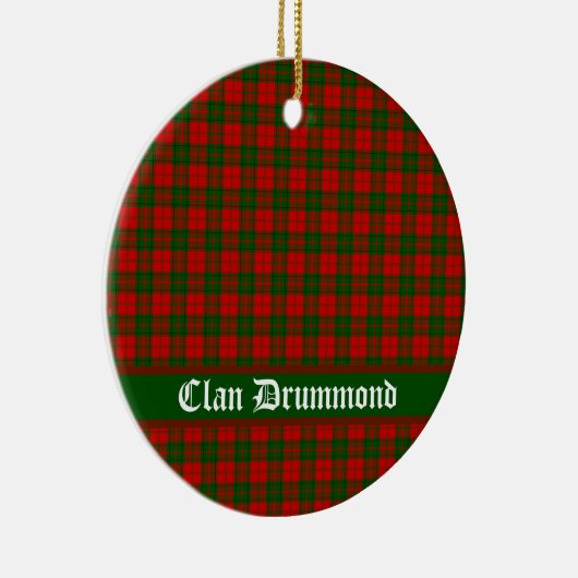 Clan Drummond Tartan  Keramisch Ornament (Rechts)