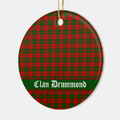 Clan Drummond Tartan  Keramisch Ornament (Links)