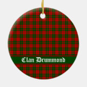 Clan Drummond Tartan  Keramisch Ornament (Achterkant)