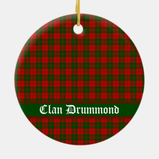 Clan Drummond Tartan  Keramisch Ornament (Achterkant)