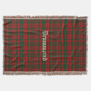 Clan Drummond Tartan Plaid Custom Gooi Deken