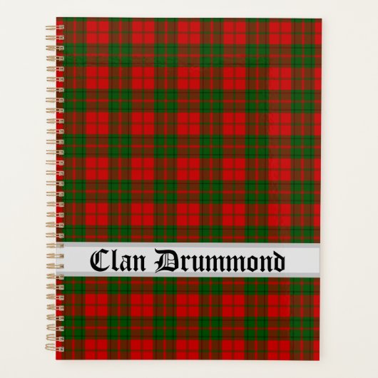 Clan Drummond Tartan Planner (Voorkant)