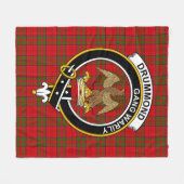 Clan Drummond Tartan Pset Fleece Deken (Voorkant (Horizontaal))