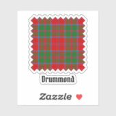 Clan Drummond Tartan Sticker (Vel)