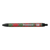Clan Drummond Tartan Zwarte Inkt Pen (Voorkant)