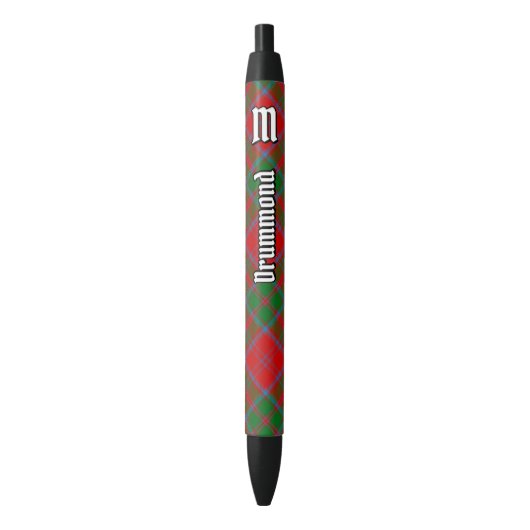 Clan Drummond Tartan Zwarte Inkt Pen (Voorkant Verticaal)