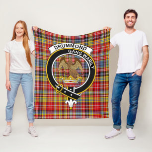 Clan drummond van Strathallan Tartan Pset Fleece Deken