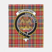 Clan drummond van Strathallan Tartan Pset Fleece Deken (Voorkant)