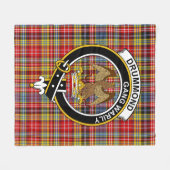 Clan drummond van Strathallan Tartan Pset Fleece Deken (Voorkant (Horizontaal))