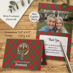 Clan Drummond Wapen over Tartan