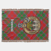 Clan Drummond Wapen over Tartan Deken (Voorkant)