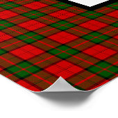 Clan Dunbar Crest Badge & Tartan Poster (Hoek)