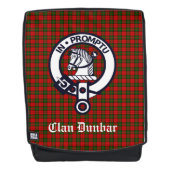 Clan Dunbar Crest Badge & Tartan Rugtassen (Voorkant)