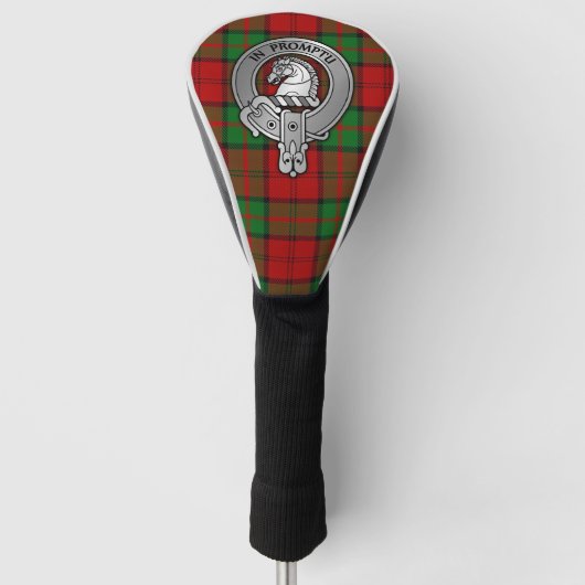 Clan Dunbar Crest & Tartan Golfheadcover (Voorkant)