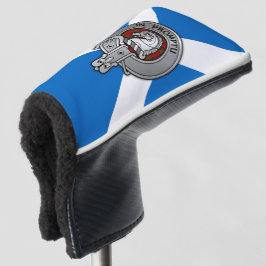 Clan Dunbar Crest & Tartan op Saltire Golfheadcover