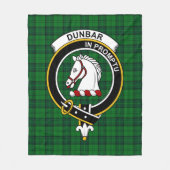 Clan Dunbar Hunting Tartan Pset Fleece Deken (Voorkant)