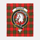 Clan Dunbar Modern Tartan Pset Fleece Deken (Voorkant)