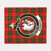 Clan Dunbar Modern Tartan Pset Fleece Deken (Voorkant (Horizontaal))