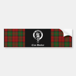 Clan Dunbar Tartan & Crest Badge Bumpersticker