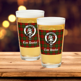 Clan Dunbar Tartan & Crest Badge Glas